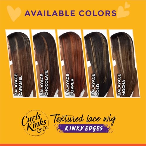 Sensationnel Kinkyedges 24 Inch Synthetic Wig - Kinky Spiral Style, Dark Brown