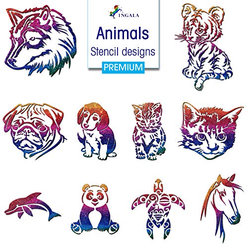 Premium Glitter Tattoo Stencil Set - 146 Designs for Face Body Art Kids & Adults