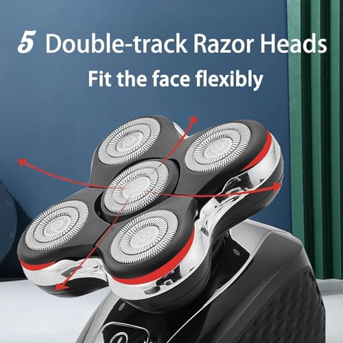 Pro Replacement Head Compatible with Remington Balder Pro Head Shaver XR7000, with 5 Dual-Track Cutter Heads, Precision Electric Shaving for Bald Men (2P)
