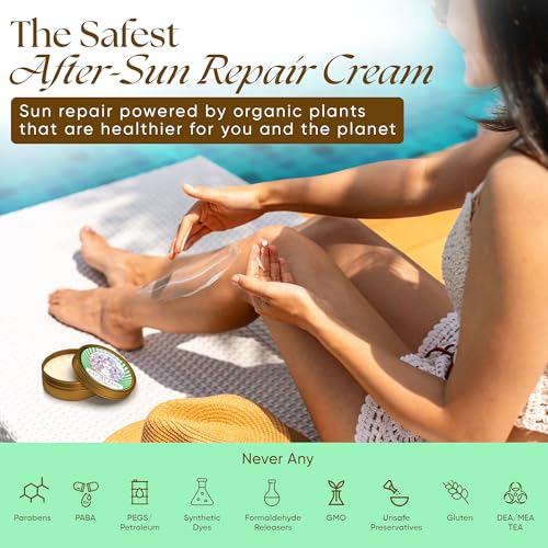 After Sun Skin Repair Cream with Grass-Fed Beef Tallow & Aloe Vera - 4 fl oz