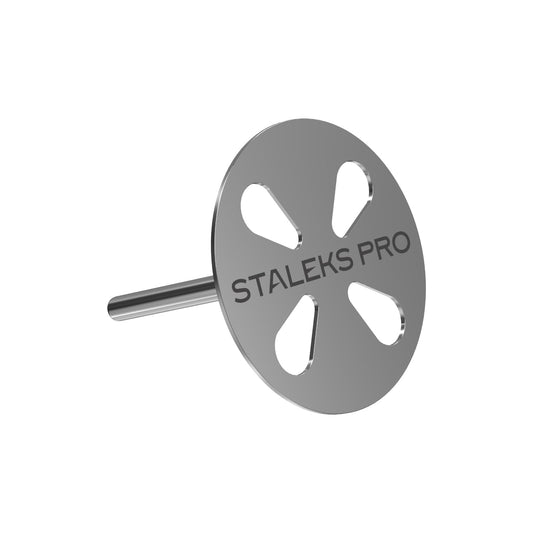 Staleks Pro PODODISC L Expert Pedicure Disc with 5 Disposable Files – 25 mm Diameter – 180 Grit – Stainless Steel – for Hardware Pedicure