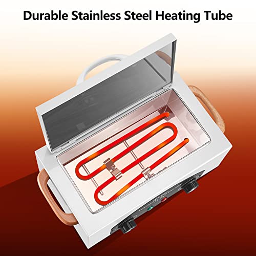 High Temperature Sterilizer Autoclave Machine 110V 300W Nail Tool Sterilizer Dry Heat Sterilizer Dental Tool Sterilizer esterilizador de manicura 1.5L Salon Equipment for Metal Tools with Handle