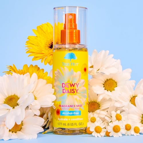Tree Hut Dewy Daisy Gift Set, Exfoliating Body Scrub & Hydrating Body Spray, Skin Care Bundle, 18 & 6 fl oz