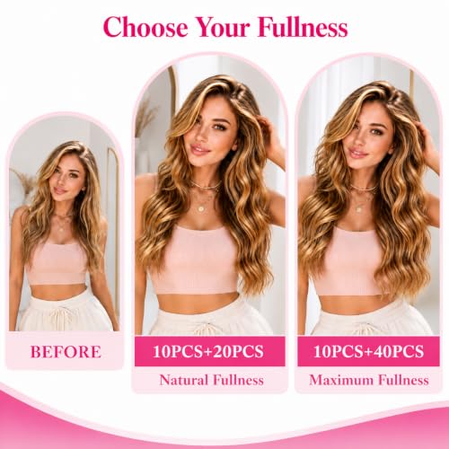 Ve Sunny Tape in Hair Extensions Human Hair 12 Inch 10pcs - Color #8A/P60