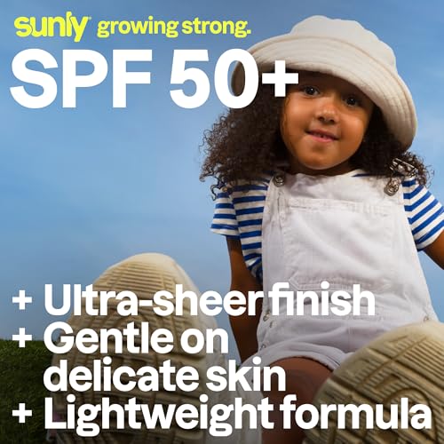 Kids Mineral Sunscreen Spray SPF 50+ Unscented 3 Oz - Water-Resistant Zinc Sunscreen