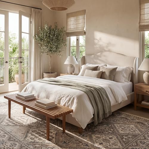 nuLOOM Becca Beige Medallion Power Loomed Area Rug 6'7" x 9' (7x9) Rectangular