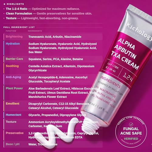 Brightening Alpha Arbutin Cream with Niacinamide and Vitamin C for Even Skin Tone - 50ml