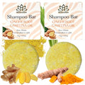 Organic Ginger Hair Growth Shampoo Bar 2 Pack - Nourishing & Anti-Hair Loss