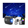 VOLISUN 16W Starlight Headliner Kit for Car – 550pcs PMMA Fiber Optics + 96 Meteor Fibers, 9.8ft, APP & Remote Control, RGBW Interior Ceiling Lights (Variation: 550pcs*0.03in*9.8ft+Meteor)
