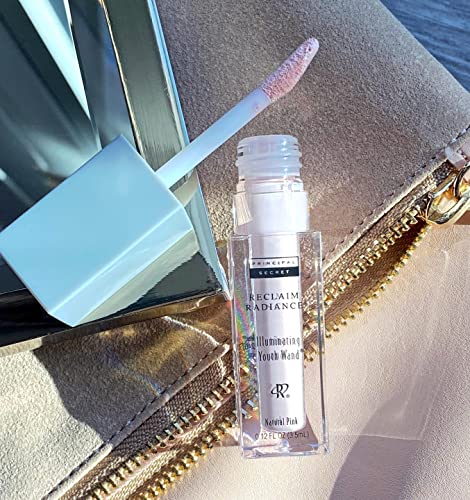 Concealer & Highlighter Cream for Face - Brightening, Wrinkle Smoothing, Anti-Aging - Pink Tone, Squalane & Vitamin B5 - 0.12 Fl Oz