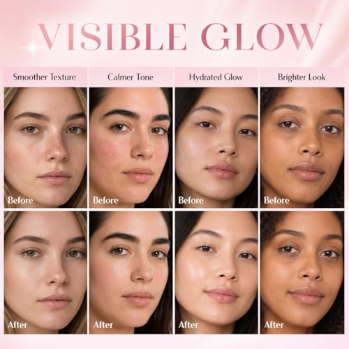 Bio Collagen Face Mask Pack of 4 - Firming & Hydrating Skin Care, Overnight Glow