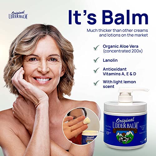 Extra Thick Udder Balm 16 oz Pump for Deep Moisture & Cracked Skin Relief