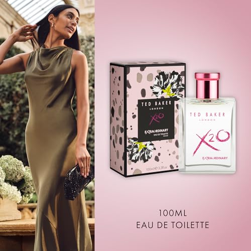 Ted Baker X20 Her Eau de Toilette - Fruity Floral Perfume for Women, 3.38 fl oz