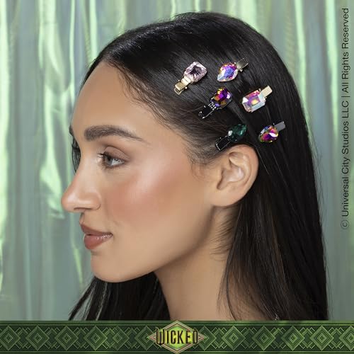 Wicked Gemstone Salon Clips - hair clips - gift box - hair clips for women - gifts for her - hair accessories -Scunci by Conair - 6PK