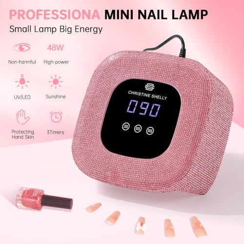 Mini UV LED Nail Lamp for Gel Polish - Pink Diamond Variation