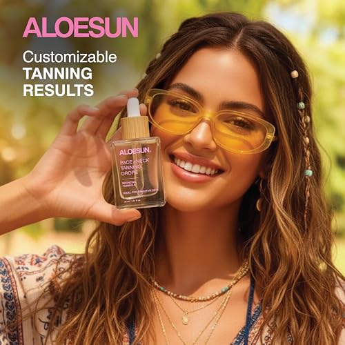 Self Tanning Drops for Face & Body - Gradual Sunless Bronzer with Hyaluronic Acid