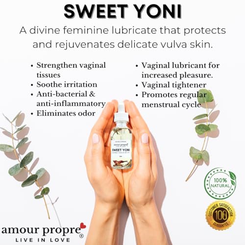 Sweet Yoni - Sacred Feminine Oil | Soothe itching, dryness, and discomfort | Floral scent | Skin-boosting benefits (Refill Yoni Oil)