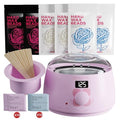 Digital Wax Warmer Waxing Kit for Women & Men - 6 Pack Wax Beads - Variation A