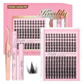 Fairy Lash Kit - Wispy DIY False Eyelash Clusters for Beginners, 8-20mm Mixed