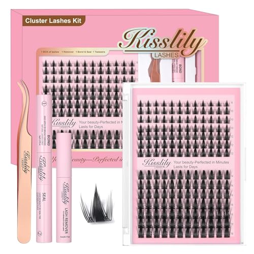 Fairy Lash Kit - Wispy DIY False Eyelash Clusters for Beginners, 8-20mm Mixed