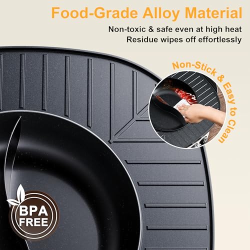 2-in-1 Electric Hot Pot and Grill - Korean BBQ & Shabu Shabu Cooker