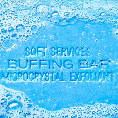 SOFT.SERVICESS Buffing Bar Microcrystal Exfoliating Body Bar for KP and Ingrown Hair (2 pack, 7.5 oz)