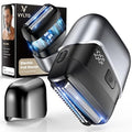 Vylto Electric Foil Shaver for Men - Black Silver, 3D Floating Heads & Precision Blades