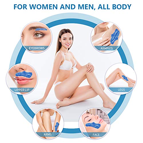 Bestidy Blue Hard Wax Beads for Hair Removal 1000g - Coarse & All Body Use