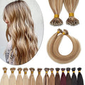 SEGO Nano Tip Hair Extensions 16 Inch Golden Brown & Bleach Blonde, 50g Pack