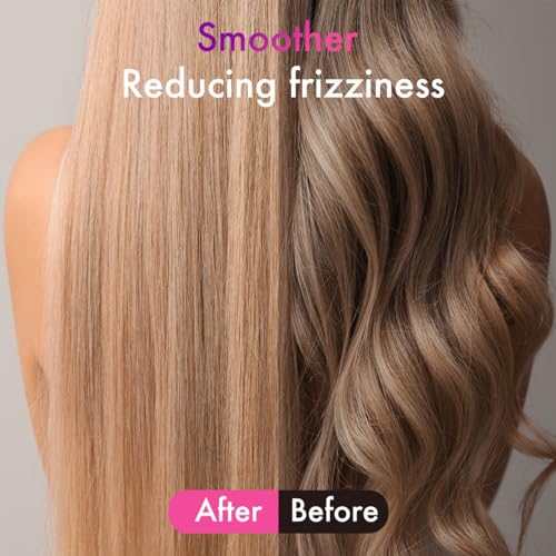 Hair Straightening Comb with Fast Heating & Anti-Scald Safety - Professional Styling Tool