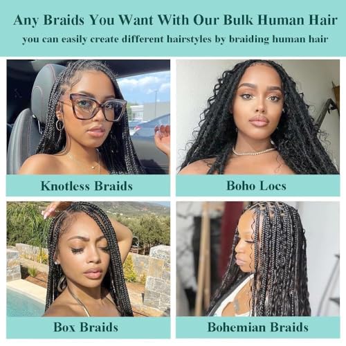 Bulk-#350 Orange Human Boho Braiding Hair 20 Inch 2 Bundles for Braids