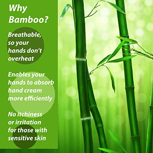 LEAFY BOO Bamboo Eczema Gloves for Kids Age 4-6, Moisturizing Overnight Hand Support, 3 Pairs