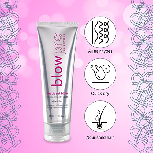 Hair Styling Lotion for Faster Blow Dry & Frizz Control - Plumps & Shapes Hair