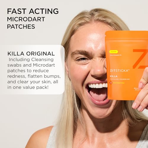 ZitSticka KILLA Microdart Pimple Patch Kit - 20 Count, Fast-Acting Acne Treatment