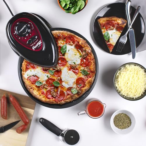 Presto Pizzazz Plus Rotating Pizza Oven - Black Countertop Toaster Oven