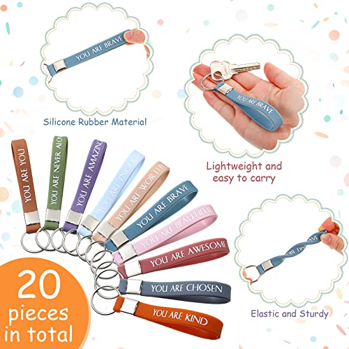 Fumete 20 Set/40 Pcs Nurse Practitioner Week Makeup Bag Bulk Employee Appreciation Keychain Inspirational Office Gift for Women Rad Tech Coworker Team Kindness Week IEW Christmas