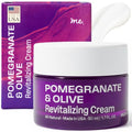 Revitalizing Pomegranate & Olive Face Cream for Wrinkles & Dark Spots - Vegan Moisturizer