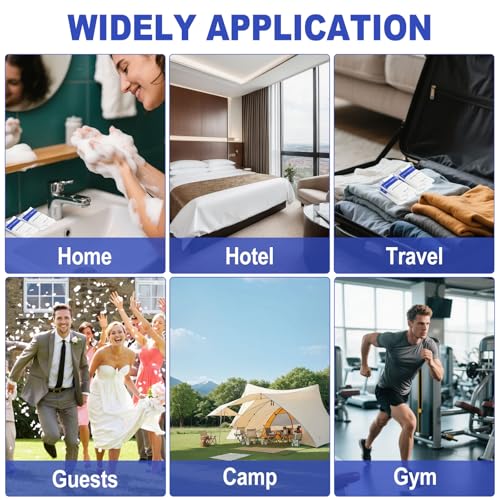 Travel Size Bars Soap in Bulk, Individually Wrapped Mini Small Body Hand and Face Soaps Toiletries Amenities for Hotel, Shelter/Homeless/Nursing Home/Charity/Motel/Guest Bathroom 0.88 oz (120 Pack)