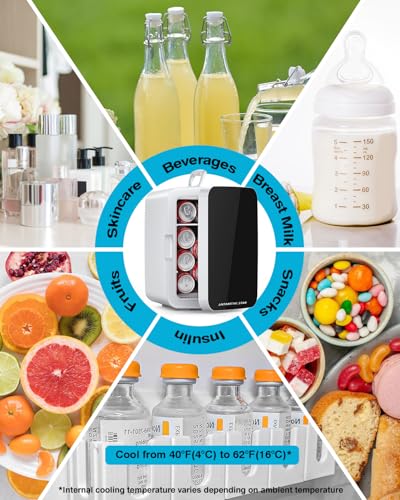 Antarctic Star White 10L Portable Mini Fridge for Cosmetics & Drinks