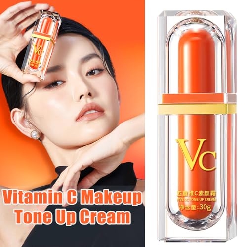Vitamin C Makeup Tone Up Cream 4-in-1 Face Primer Concealer for All Skin Types - Variation 2