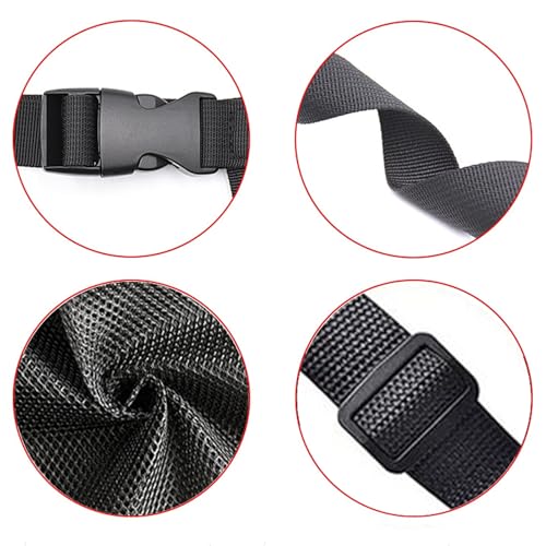 HOINCO Black Large Under Desk Mesh Storage Pocket for Massage Bed Accessories