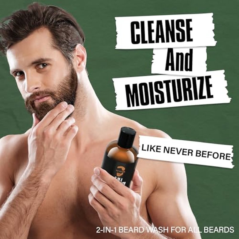 2-in-1 Beard Wash & Conditioner ? Softens & Hydrates Dry, Coarse Beards for Effortless Styling ? Cleanses & Conditions for Healthier, Fuller Facial Hair ? Fresh Timber Scent ? 8.45 fl oz