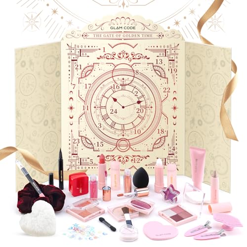 Rose Makeup Advent Calendar 2025 - 24 Days Beauty Gift Set for Teens & Women
