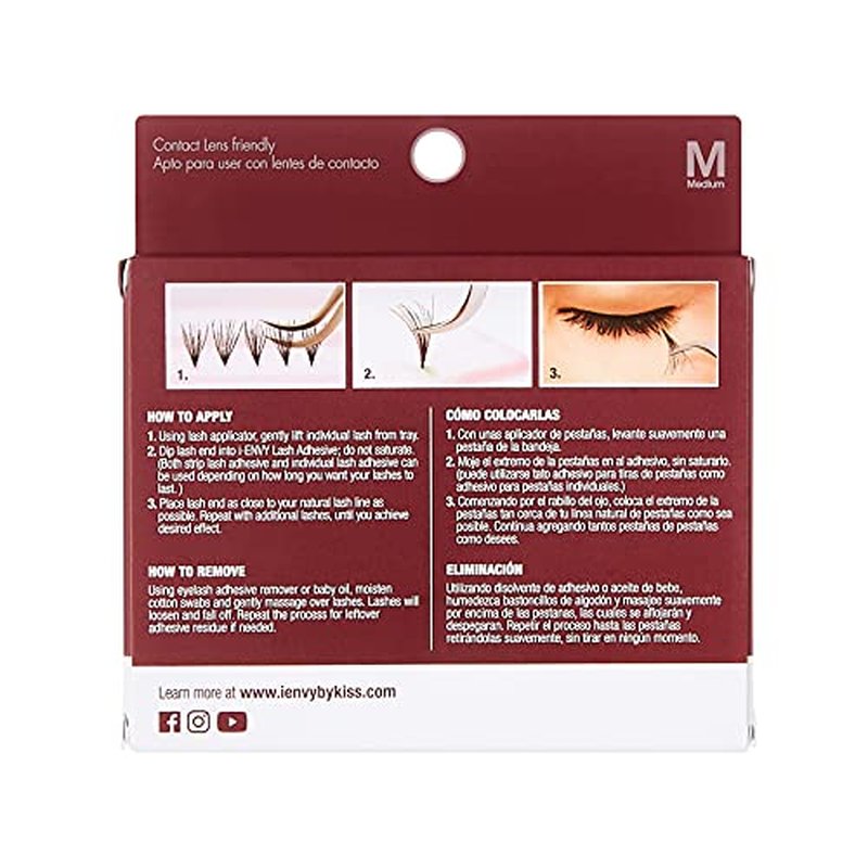 i?ENVY Knot Free Individual Lashes 3 Pack (Ultra Black - Medium)