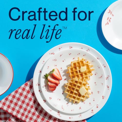 Corelle 18-Piece Dinnerware Set for 6 - Chip-Resistant, Lightweight Glass