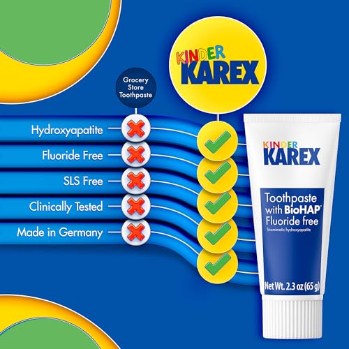 Karex Kid & Toddler Fluoride-Free Toothpaste Pack of 3 - 2.3 Ounce
