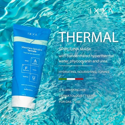 Thermal Spirulina Hydrating Face Mask - Nourishing Algae Mask for Dry Skin, 3.3 oz