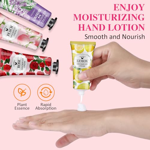 182 Pack Hand Cream Set, Stocking Stuffers for Women, Hand Lotion for Christmas Gifts, Thank You Gifts, Bridesmaid Gifts, Birthday Gifts and Small Gifts, Hand Lotion Travel Size for Dry Cracked Hands