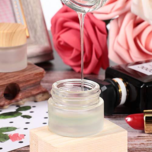 Geiserailie 30 Pcs Glass Cosmetic Jars with Leakproof Lids 30 Gram - Reusable & Durable Makeup Containers