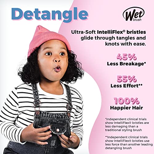 Wet Brush Original Detangler Brush - Shimmering Sky, Fantastic Dusk - All Hair Types - Ultra-Soft Intelliflex Bristles Glide Through Tangles With Ease - Pain-Free Comb For Men, Women, Boys And Girls